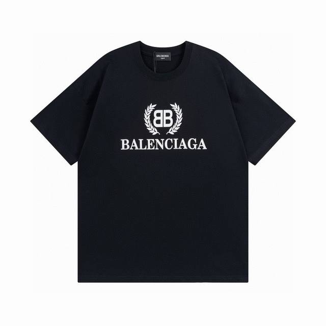 Balenciaga 巴黎世家2024 Ss 经典麦穗印花短袖t恤 本市场no.1的质量 真正天花板品质 全部原版开发注意细节图 避免被盗图商家混发 正确260